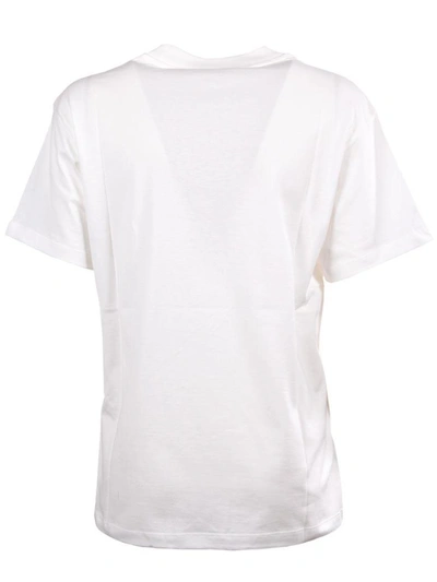 Shop Golden Goose Printed T-shirt In White-flowes