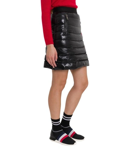 Shop Moncler Down Skirt In Nero