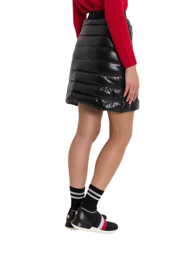 Shop Moncler Down Skirt In Nero