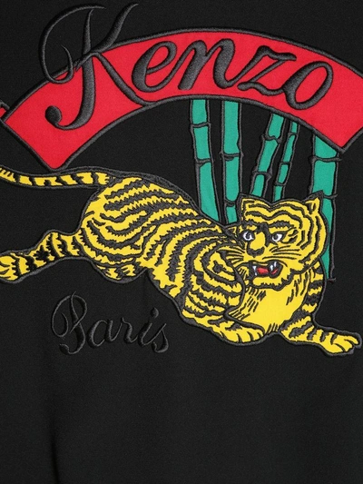 Shop Kenzo Teddy Bomber Jacket In Nero