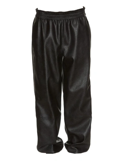 Shop Stella Mccartney Alicia Faux Leather Trousers In Black