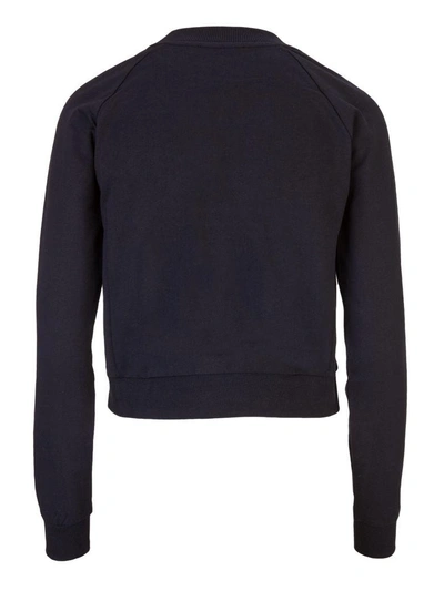 Shop Balmain Paris Sweatshirt In Nero Bianco