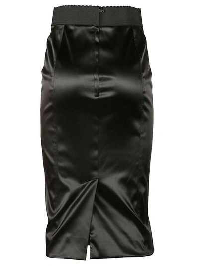 Shop Dolce & Gabbana High-waist Pencil Skirt In Nero