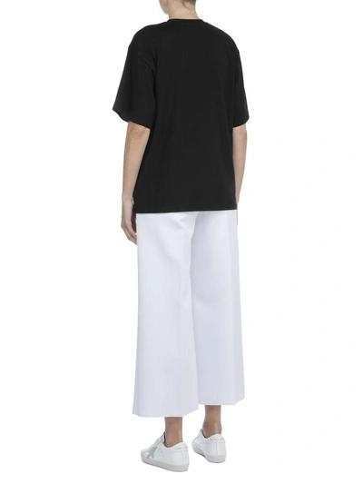 Shop Msgm Cotton T-shirt In Black