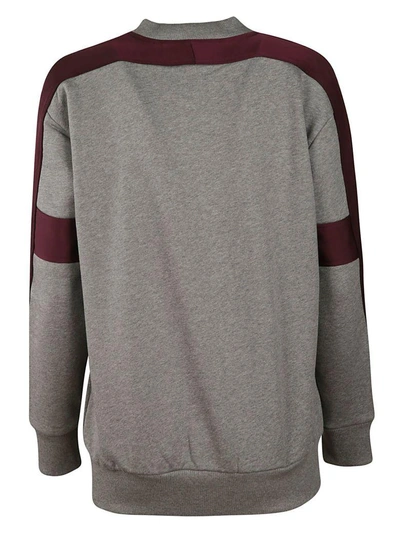 Shop Victoria Beckham Target Logo Sweatshirt In Grey