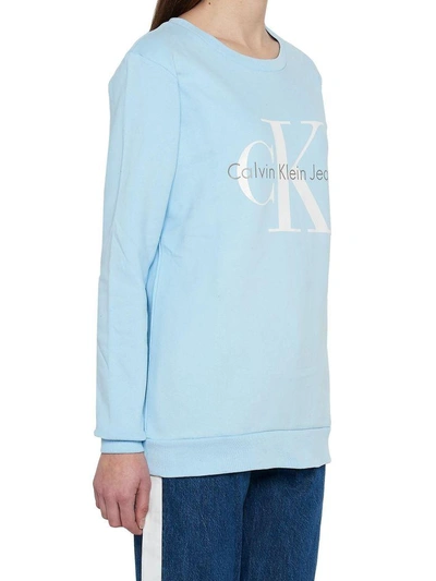 Shop Calvin Klein Jeans Est.1978 Sweatshirt In Light Blue