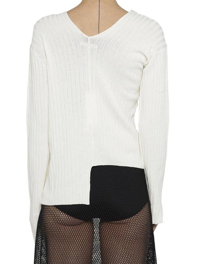 Shop Helmut Lang Sweater In White