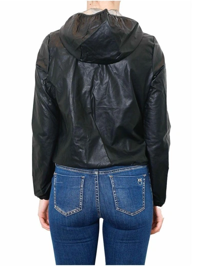 Shop Ciesse Piumini - Lea Faux Leather Jacket In Black