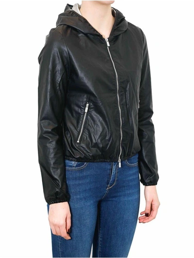Shop Ciesse Piumini - Lea Faux Leather Jacket In Black