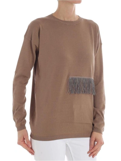 Shop Fabiana Filippi Sweater In Camel