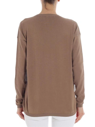 Shop Fabiana Filippi Sweater In Camel