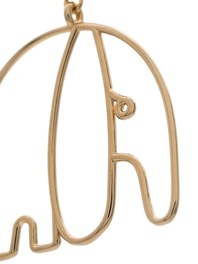 Shop Malaika Raiss Gold Plated Elephant Earrings - Metallic