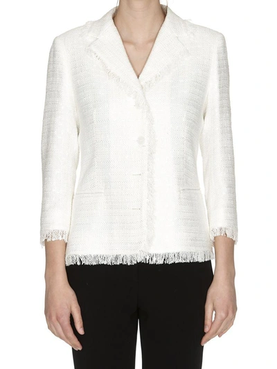 Shop Tagliatore Adele Jacket In White
