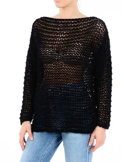 Shop Alberta Ferretti Sweaters In Black