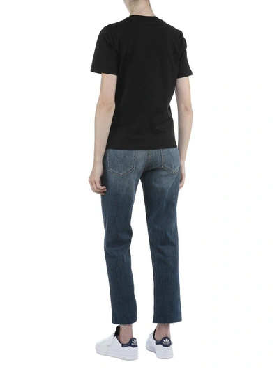 Shop Mcq By Alexander Mcqueen Cotton T-shirt In Darkest Black