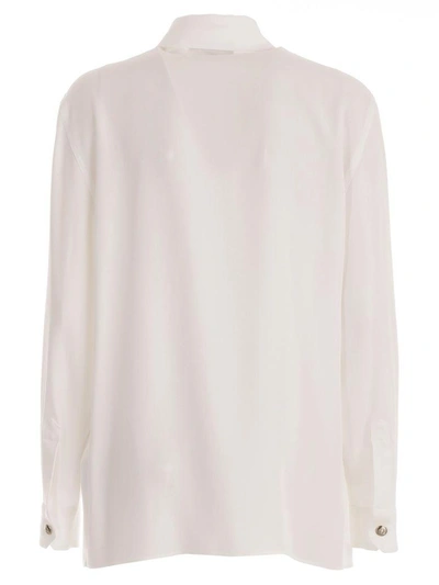 Shop Versus Versace Long-sleeved Shirt In Boptical White