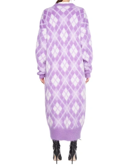 Shop Miu Miu Cardigan In Purple