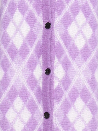 Shop Miu Miu Cardigan In Purple