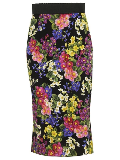Shop Dolce & Gabbana Floral Skirt