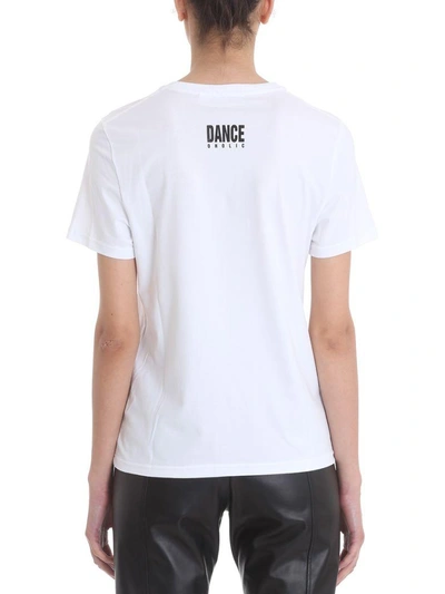 Shop Neil Barrett Dance Oholic Printed T-shirt In White