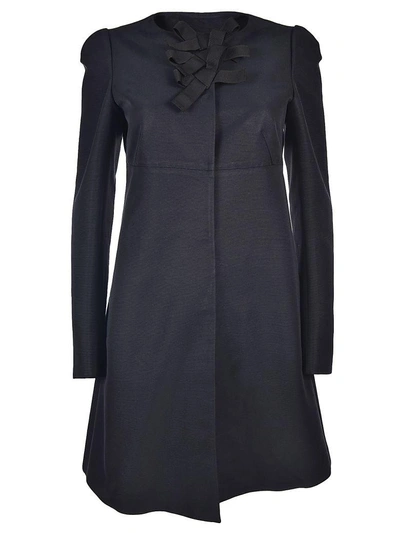 Shop Rochas Bow-detailed Coat