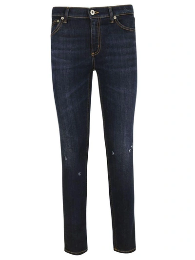 Shop Dondup Distressed Jeans In Blue