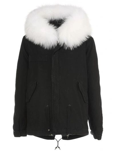 Shop Mr & Mrs Italy Fur Parka In White