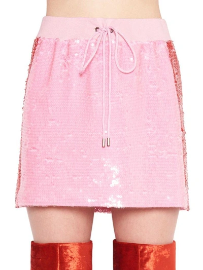 Shop Alberta Ferretti Raimbow Week Skirt In Pink