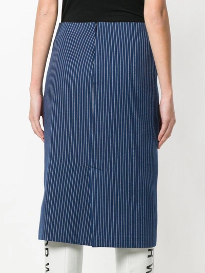 Shop Fendi Pinstripes Skirt In Ck Makemake