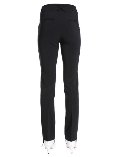 Shop Off-white Cropped Trousers In Nero
