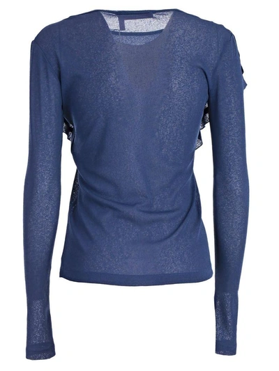 Shop See By Chloé Flouncy Top In Obscure Blue