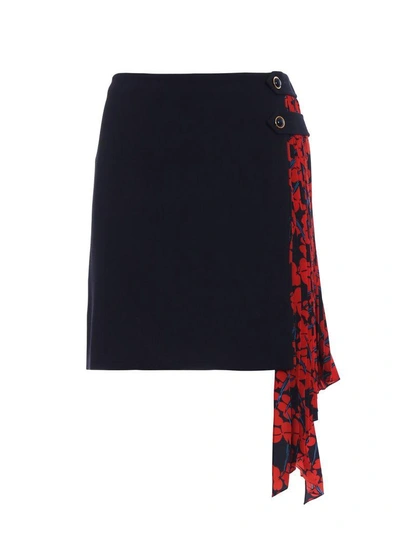Shop Givenchy Skirt In Navy/red