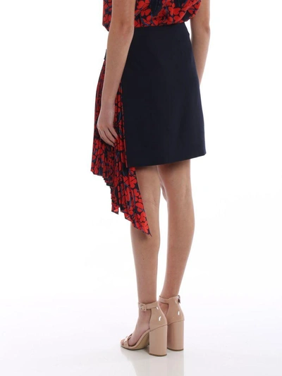 Shop Givenchy Skirt In Navy/red