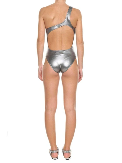 Shop Isabel Marant Sage Swimsuit In Silver
