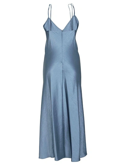 Shop Theory Double Strap Slip Dress In Blue
