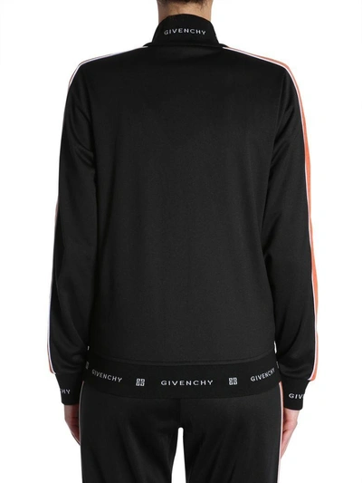 Shop Givenchy Embroidered Zipped Jacket In Nero