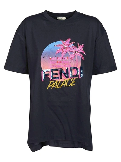 Shop Fendi Palace T-shirt In Makemake