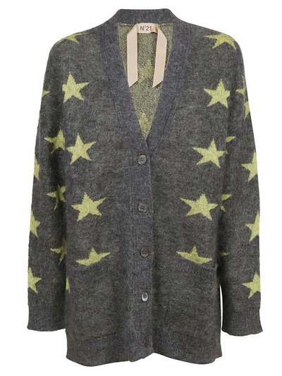 Shop N°21 Oversized Cardigan In Grigio