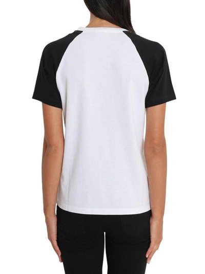 Shop Kenzo Jersey T-shirt With Jumping Tiger Print And Embroidery In Bianco