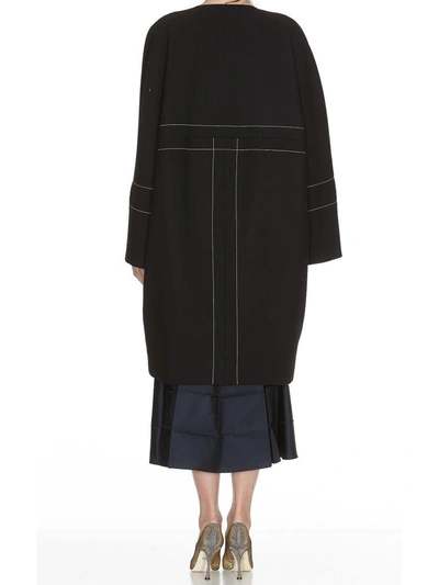 Shop Marni Coat In Black