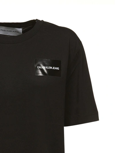 Shop Calvin Klein Logo T-shirt In Nero