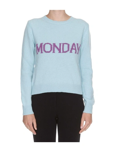 Shop Alberta Ferretti Monday Sweater In Light Blue
