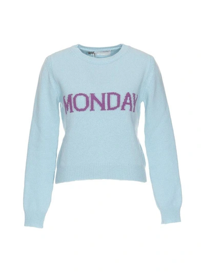 Shop Alberta Ferretti Monday Sweater In Light Blue