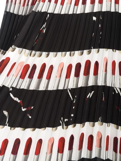 Shop Prada Long Skirt Pleates Lipstick In Black Lipstick