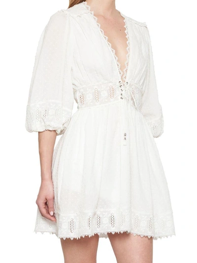 Shop Zimmermann Iris Dress In White