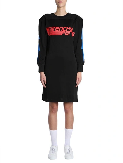 Shop Givenchy Round Collar Dress In Nero