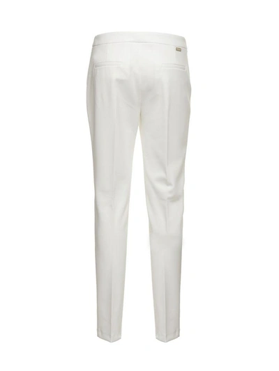 Shop Blugirl Trousers In Bianco