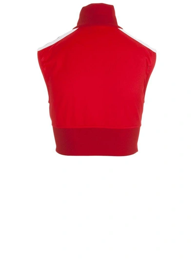 Shop Palm Angels Vest In Rosso Bianco