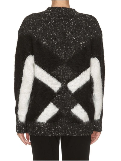 Shop Alberta Ferretti Pullover In Black White Grey