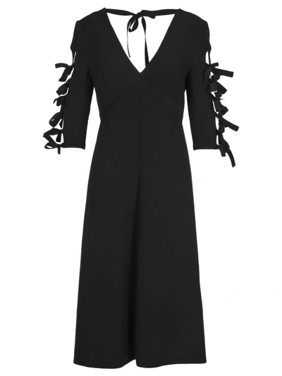 Shop Bottega Veneta Dress Fiocchi In Black